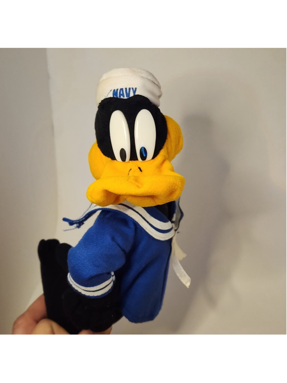Vintage 1990 Looney Tunes Daffy Duck Plush Sailor Outfit 10"